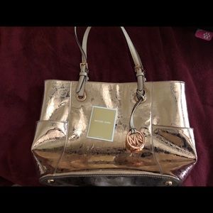 Rose gold MK bag